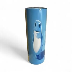 One Jinro Dukkeobi Toad Pinky Yellow Frog Stainless Tumbler Set 20oz Rare Gift